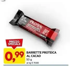 DPiù Barrette proteica al cacao offerta