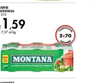 Bennet Montana Carne Alla Tartara 210 G(ml) offerta
