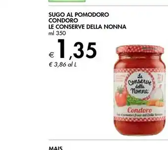 Bennet Le Conserve della Nonna Condoro Sugo Al Pomodoro 350 G(ml) offerta