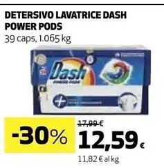Coop Dash detersivo lavatrice power pods offerta