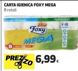 Coop Foxy carta igienica mega offerta