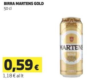 Coop Martens birra gold offerta