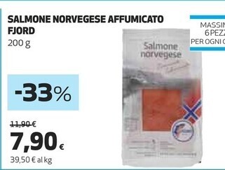 Coop Fjord salmone norvegese affumicato offerta