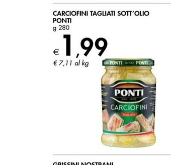Bennet Ponti Carciofini Tagliati Sott' Olio offerta