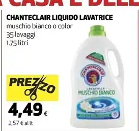 Coop Chanteclair liquido lavatrice offerta