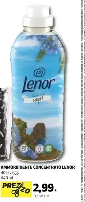 Coop Lenor ammorbidente concentrato offerta