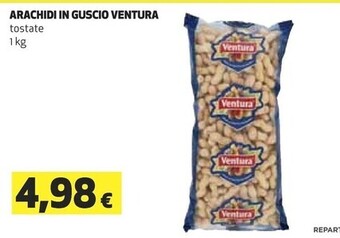 Coop Ventura arachidi in guscio offerta