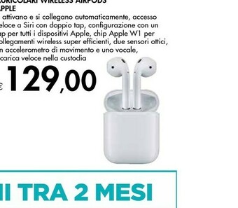 Bennet Apple AirPods (2nd Generation) AirPods Con Custodia Di Ricarica Wireless offerta