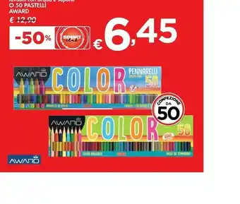 Bennet Award 50 Pennarelli Punta Fine O 50 Pastelli offerta