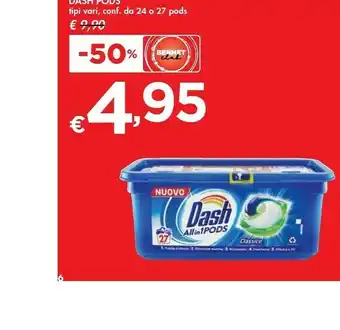 Bennet Dash Detersivo Predosato Pods offerta