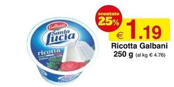 Sì con te Galbani ricotta offerta