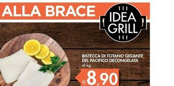 Bennet Bistecca Di Totano Gigante Del Pacifico Decongelata offerta