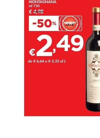 Bennet Montagnana Chianti DOCG offerta