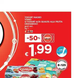 Bennet Yomo Yogurt Magro Frutta 1000 G(ml) offerta