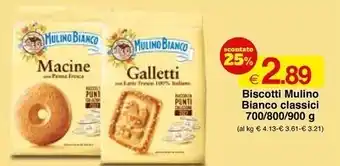 Sì con te Mulino bianco biscotti bianco classici offerta