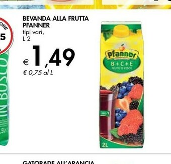 Bennet Pfanner Bevanda Alla Frutta offerta