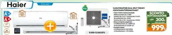 Expert Haier climatizzatore dual split trendy h2u14taaout0912hastaakit offerta