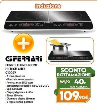 Expert G3 ferrari fornello induzione hi-tech chef g10047 offerta