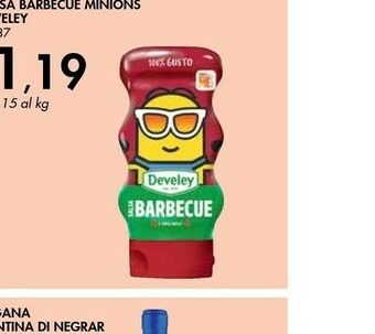 Bennet Develey Salsa Barbecue Minions offerta