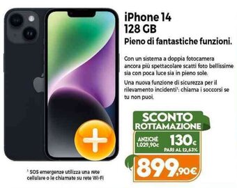 Expert iPhone 14 128 GB offerta