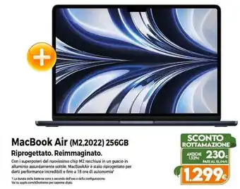 Expert MacBook Air (M2,2022) 256GB Riprogettato. Reimmaginato. offerta