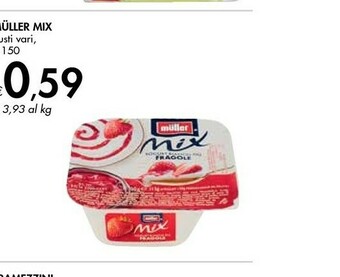 Bennet Muller Mix Yogurt Bianco Più Fragole 150 G(ml) offerta