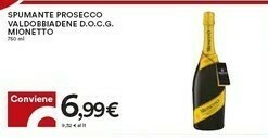 Coop Mionetto Spumante Prosecco Valdobbiadene Docg offerta