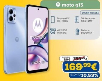Euronics motorola moto g13 offerta