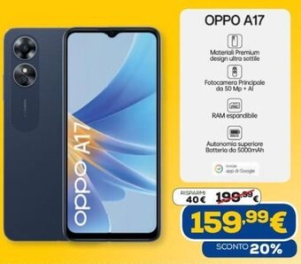 Euronics OPPO A17 offerta