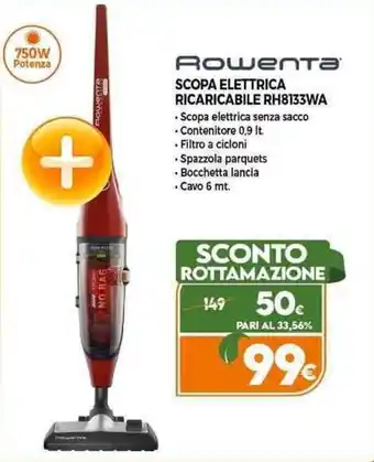 Expert Rowenta SCOPA ELETTRICA RICARICABILE RH8133WA offerta