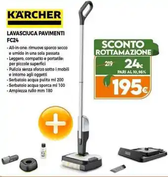 Expert KARCHER LAVASCIUGA PAVIMENTI FC24 offerta