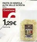 Coop Alta valle scrivia Pasta Di Semola offerta