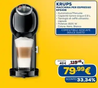 KRUPS MACCHINA PER ESPRESSO