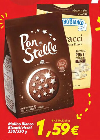 Iper Super Conveniente Mulino Bianco Biscotti ricchi 350/330 g offerta