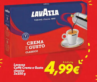 Iper Super Conveniente Lavazza Caffè Crema e Gusto classico 3x250 g offerta