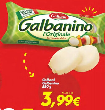 Iper Super Conveniente Galbani Galbanino 550 g offerta