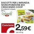 Coop Coop - Biscotti Per L'Infanzia Biologici Crescendo 480 G(ml) offerta
