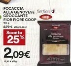Coop Coop Focaccia Alla Genovese Croccante Fior Fiore offerta