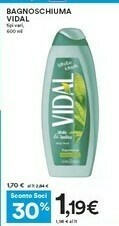 Coop Vidal Bagnoschiuma offerta