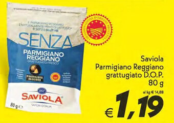 Saviola Parmigiano Reggiano grattugiato D.O.P. 80 g