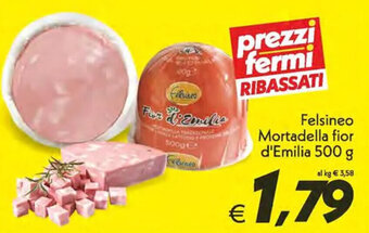 Iper Super Conveniente Felsineo Mortadella fior d'Emilia 500 g offerta