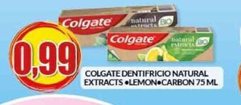 Risparmio Casa COLGATE DENTIFRICIO NATURAL EXTRACTS LEMON CARBON 75 ML offerta