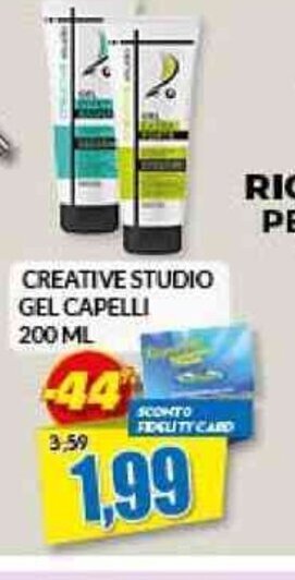 Risparmio Casa CREATIVE STUDIO GEL CAPELLI 200 ml offerta