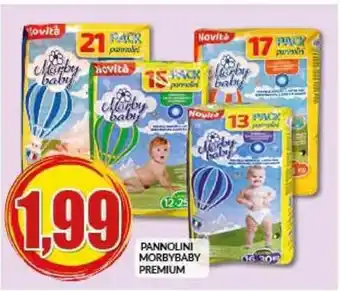 Risparmio Casa PANNOLINI MORBYBABY PREMIUM offerta