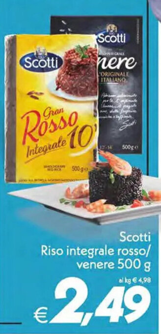 Iper Super Conveniente Scotti Riso integrale rosso/ venere 500 g offerta