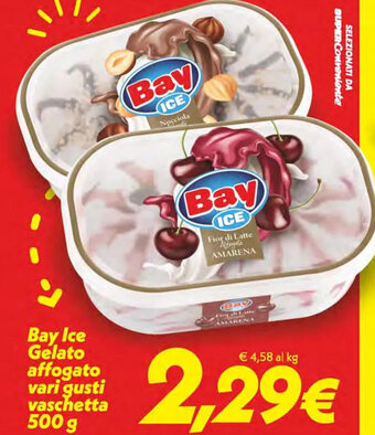 Iper Super Conveniente Bay Ice Gelato affogato vari gusti vaschetta 500 g offerta