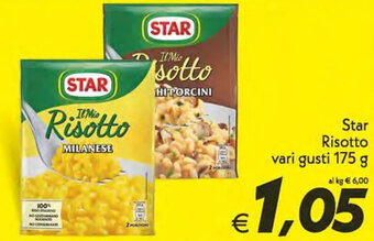Iper Super Conveniente Star Risotto vari gusti 175 g offerta