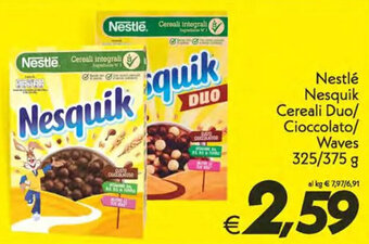 Nestlé Nesquik Cereali Duo/ Cioccolato/ Waves 325/375 g
