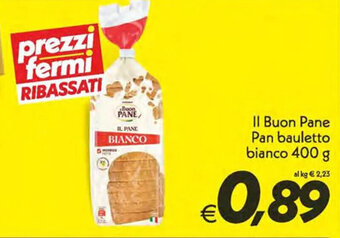 Iper Super Conveniente Il Buon Pane Pan bauletto bianco 400 g offerta