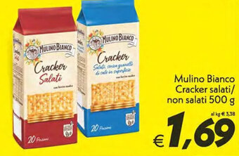 Iper Super Conveniente Mulino Bianco Cracker salati/ non salati 500 g offerta